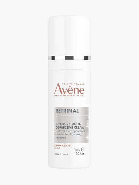 Eau Thermale Avene RetrinAL 0.1 Intensive Cream in branded component on a light gray background